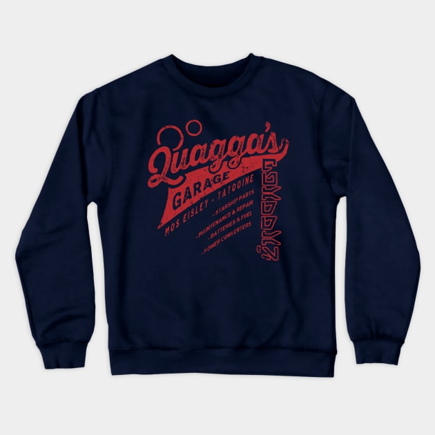 Quagga's Garage Crewneck Sweatshirt by MindsparkCreative